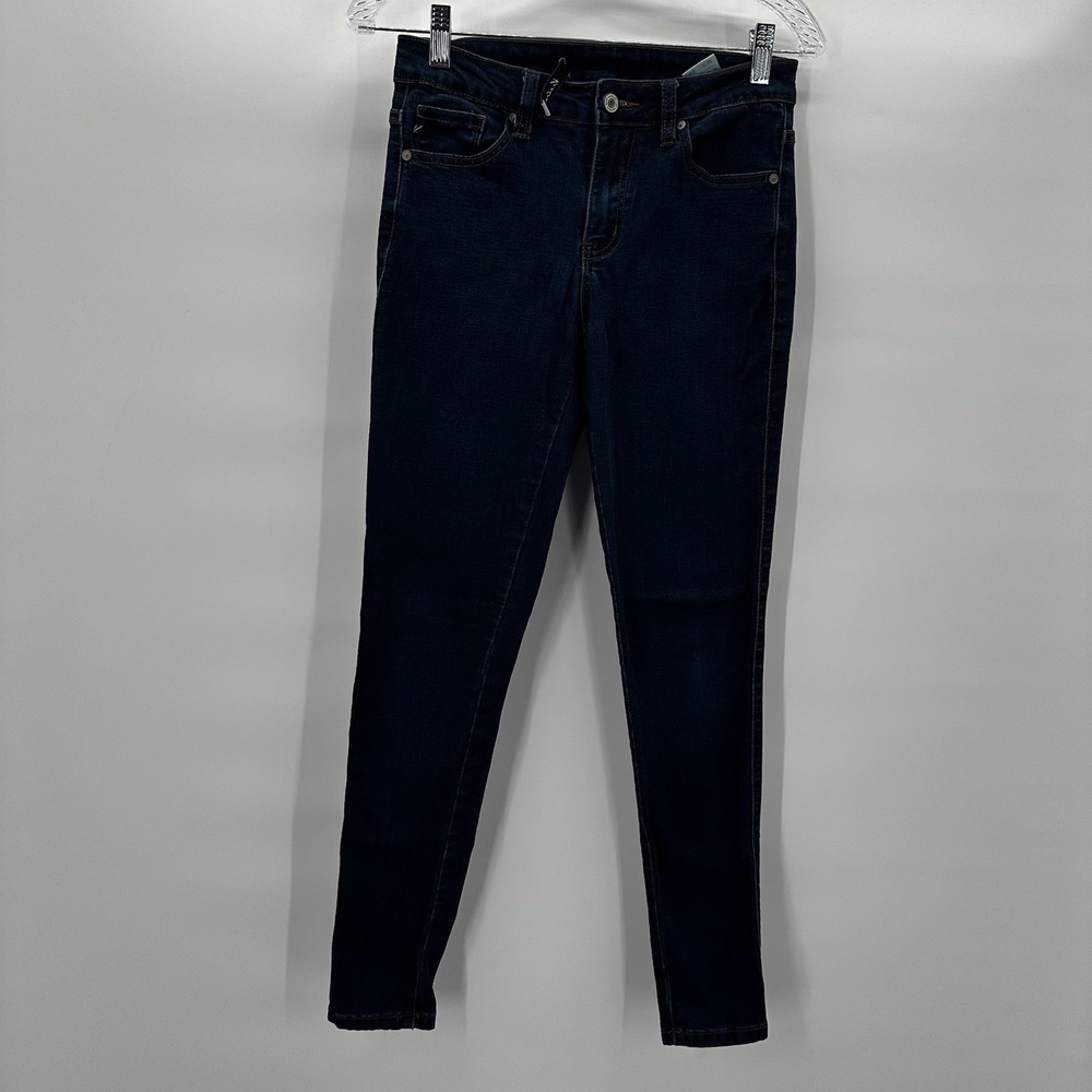 Kancan Jeans Womens 26 Blue Midrise Dark Wash Skinny‎ Stretch Casual